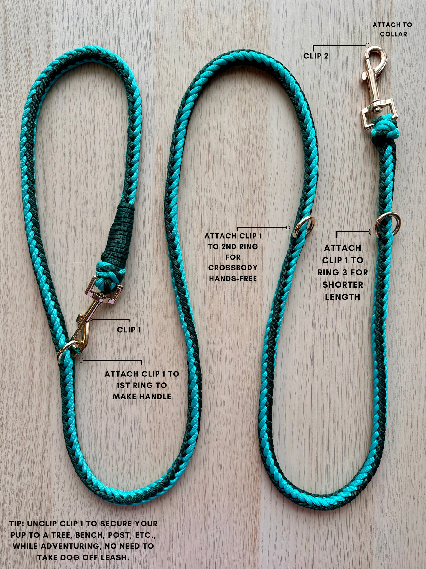 The Tactical Multi-Leash (Carabiner)