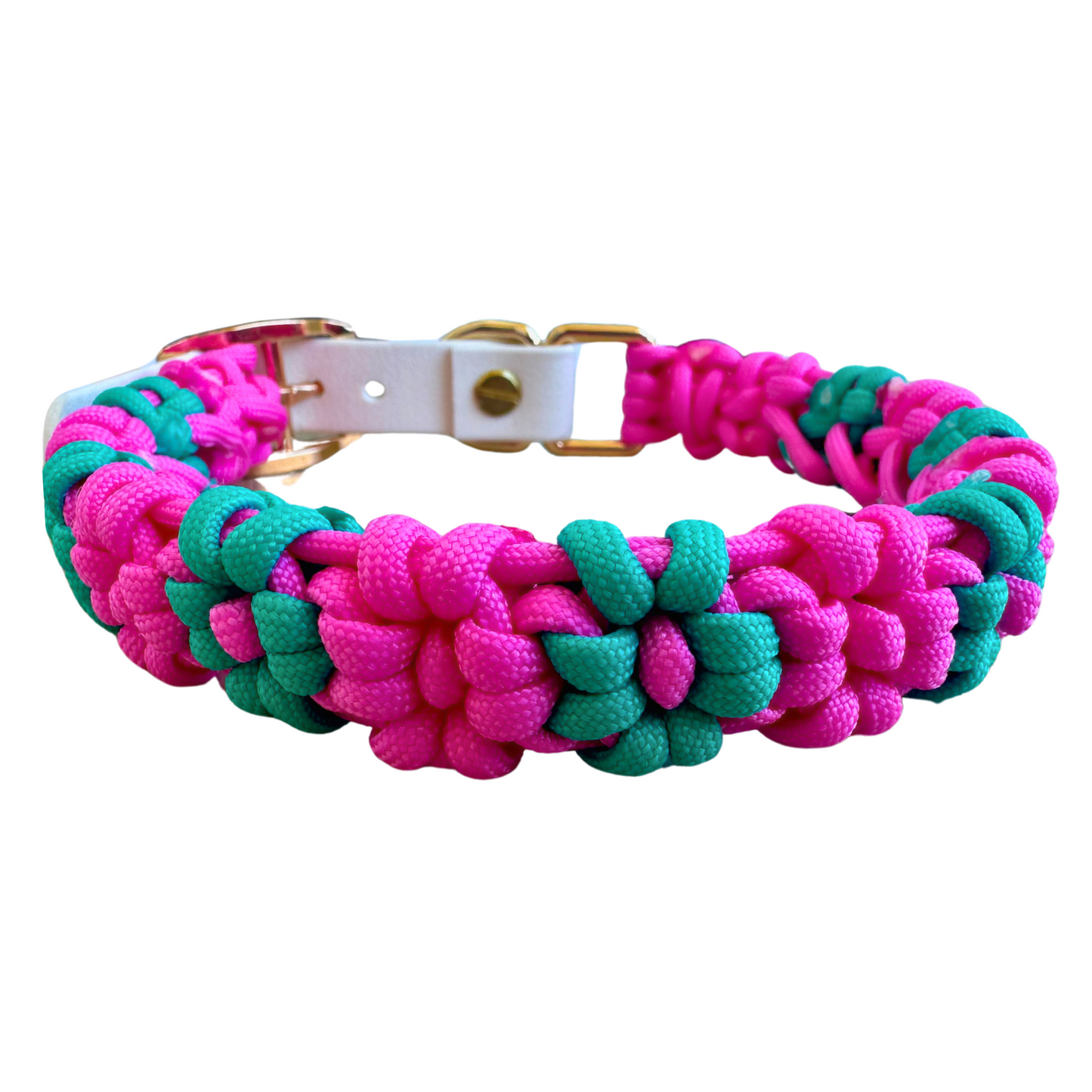 The "Wildflower" Small-Med Paracord Dog Collar