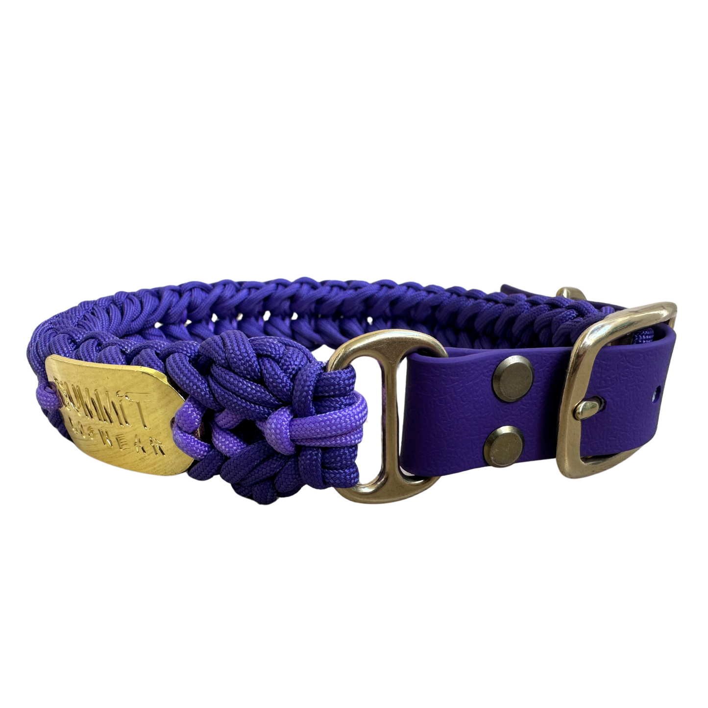 The "Three Sisters" Purple Paracord Collar