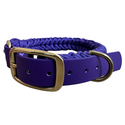 The "Three Sisters" Purple Paracord Collar