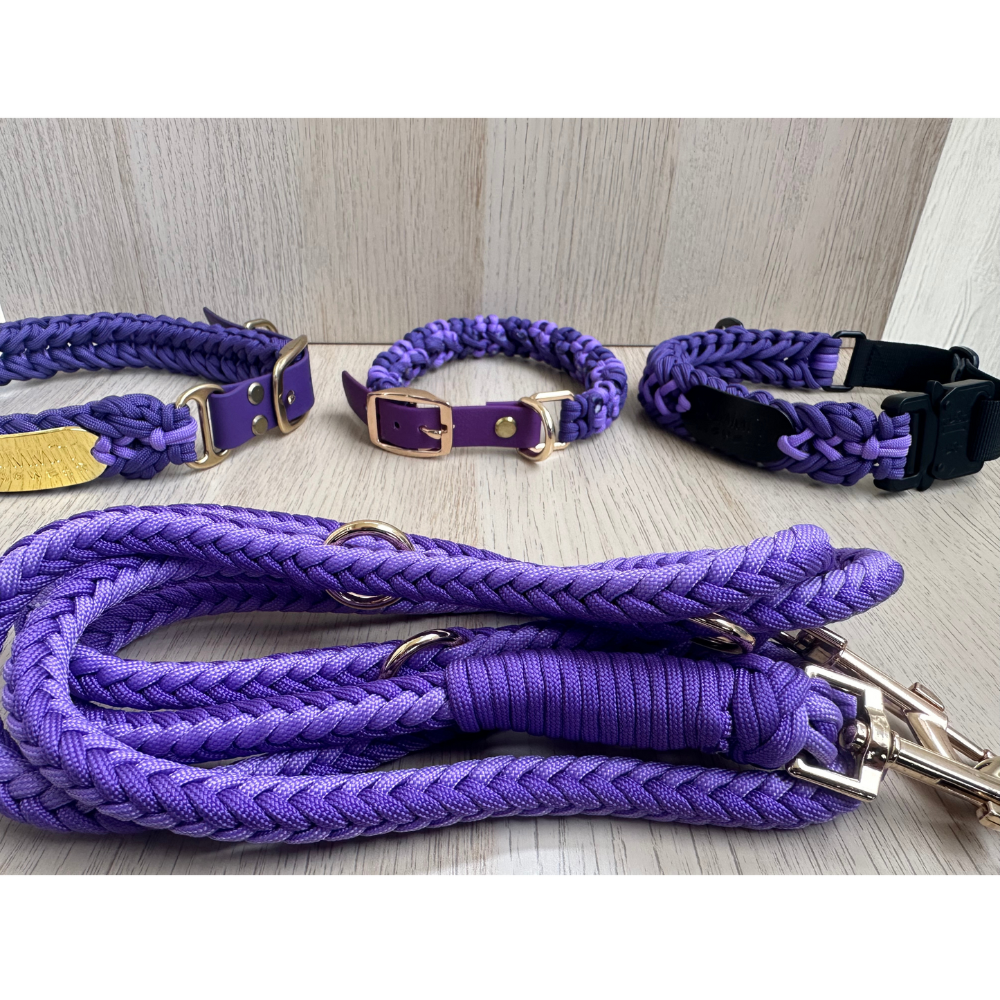 The "Wildflower" Small-Med Paracord Dog Collar