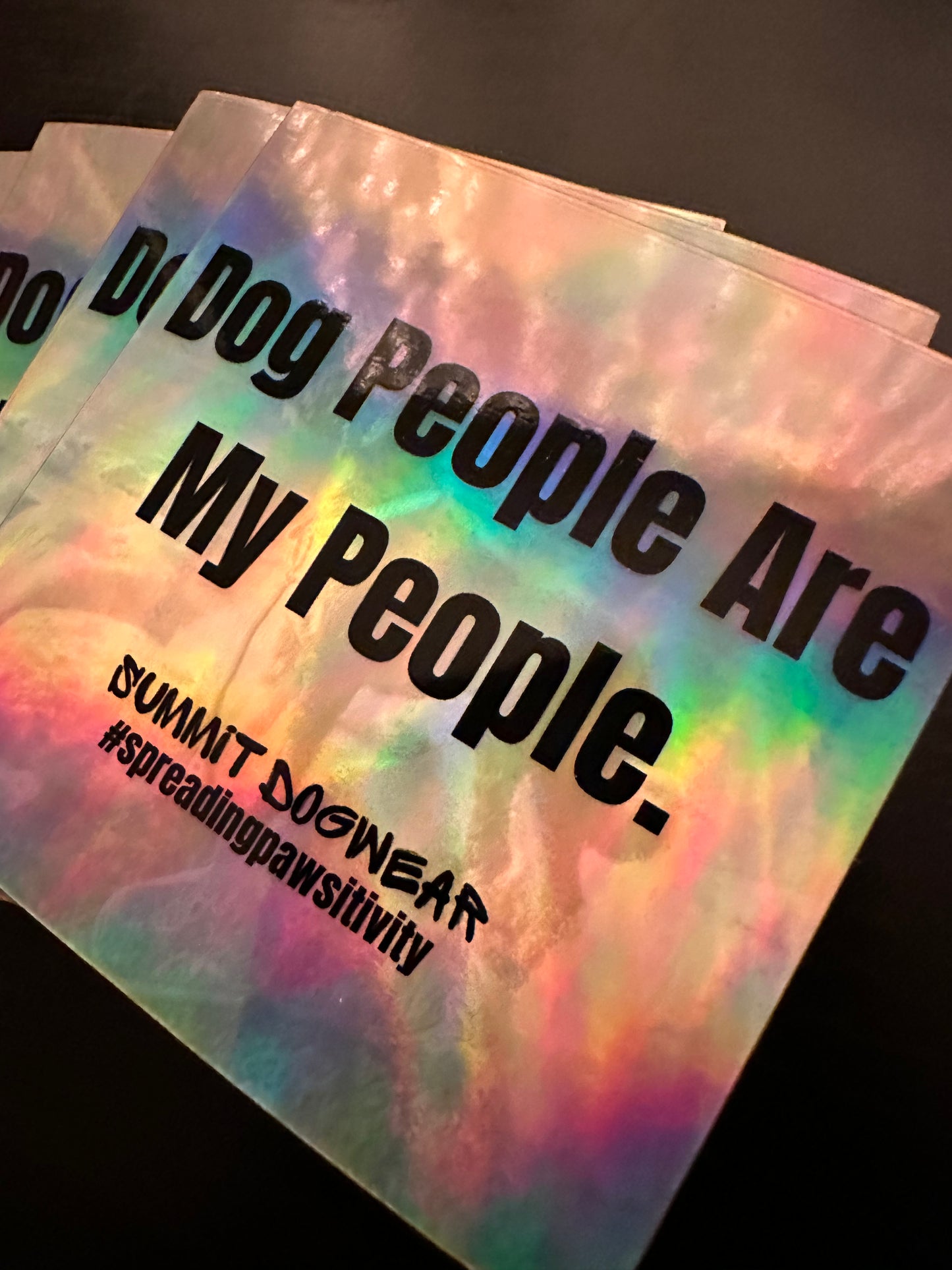 "Dog People Are My People" Holographic Sticker