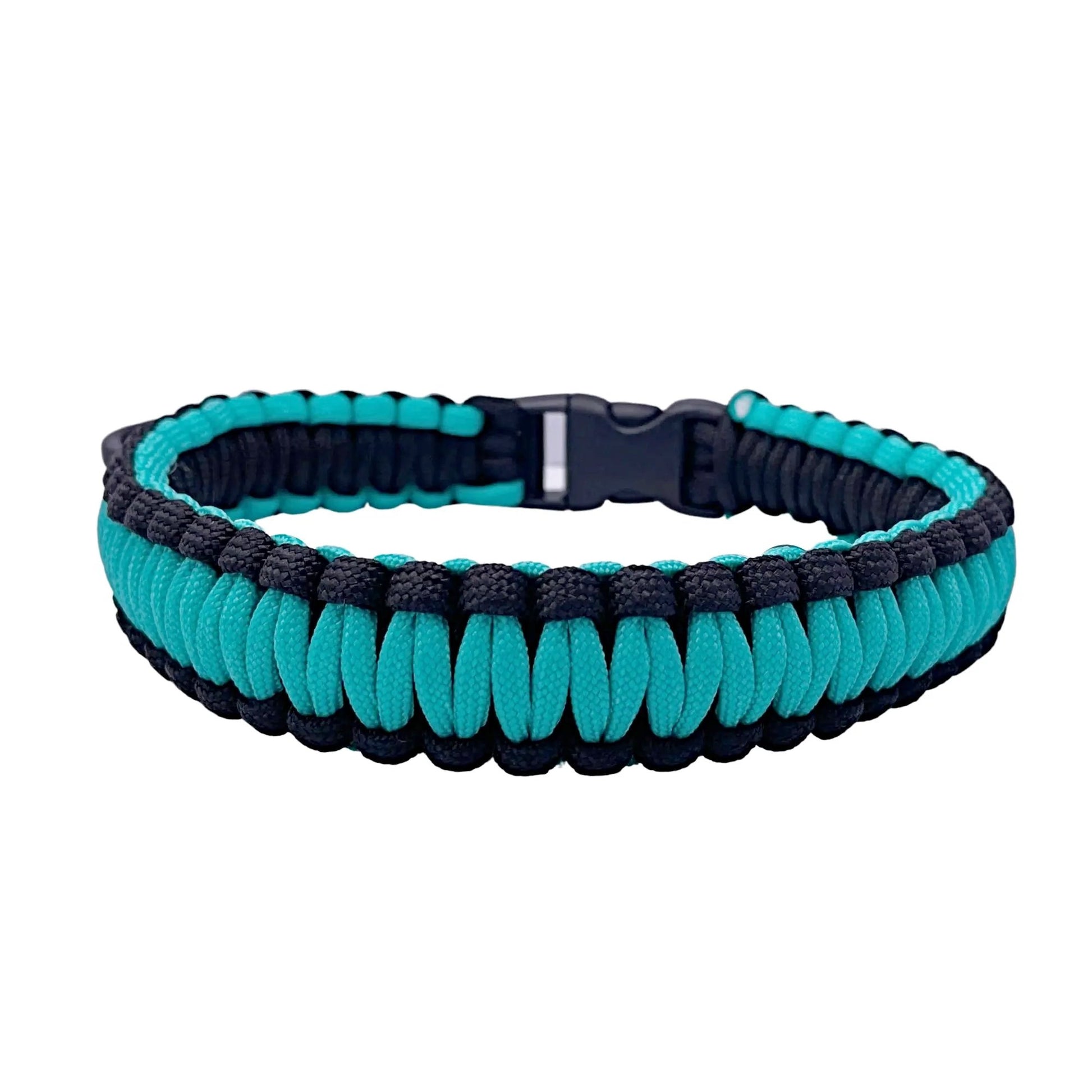 Small Paracord Dog Collar In Teal