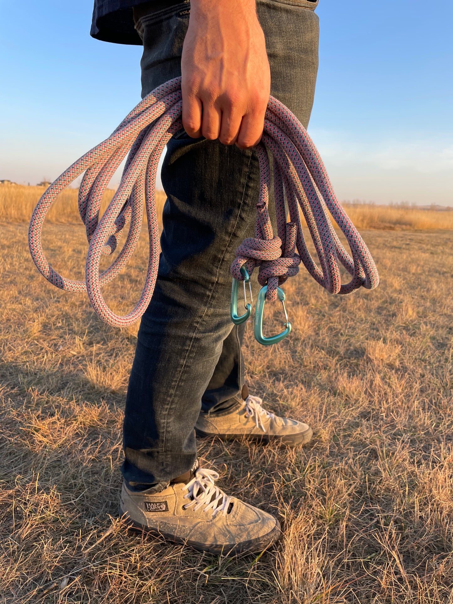 Rope Long Leash made from Upcycled Climbing Rope In Canada